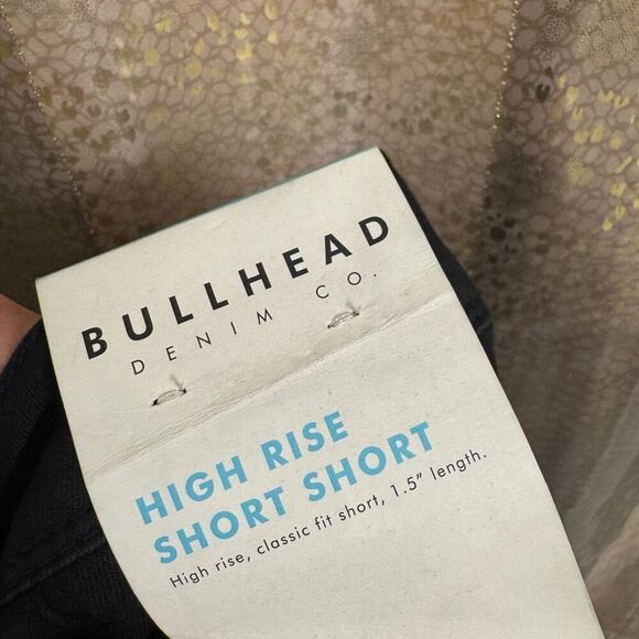 Vintage 2000s Bullhead Denim Black High Rise Pull On Short Shorts 9 NWT - Picture 5 of 7